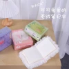 Cartoon cute little monster plush notebook, small square children's student gift box, notepad and memo details Picture